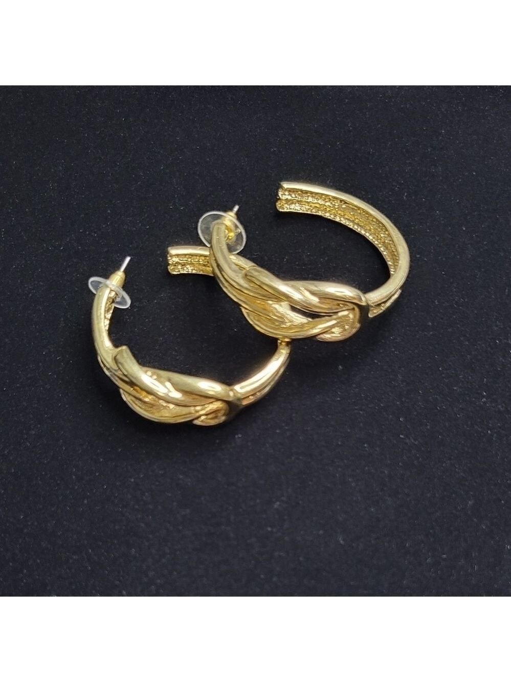 Gold-Tone Hoop Earrings
